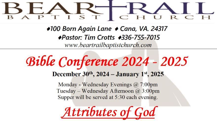 Attributes of God - Bible Conference