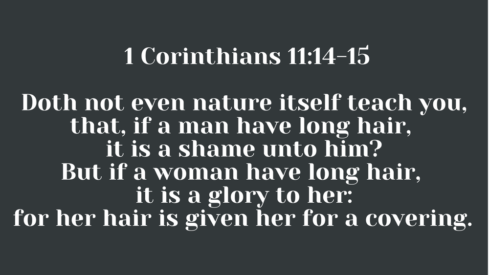 Is Long Hair on Men Biblical?