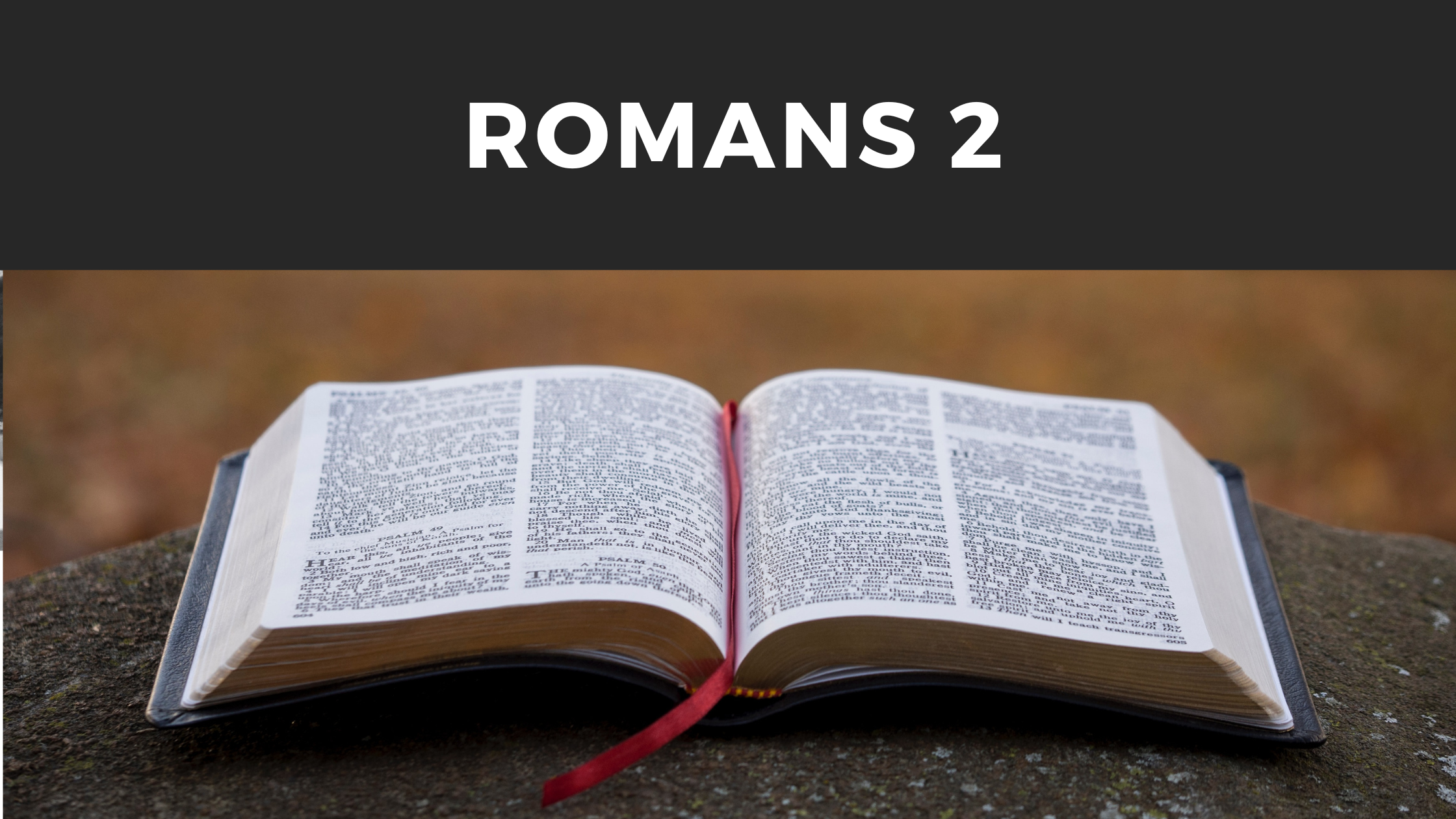 Romans 2 - Expository sermons