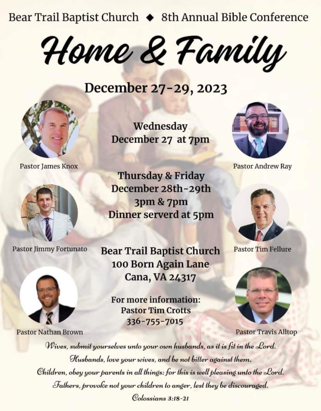 Bear Trail Baptist - 2023 Bible Conference