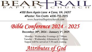Attributes of God - Bible Conference