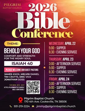 Stop and Pray for Behold Your God Conference