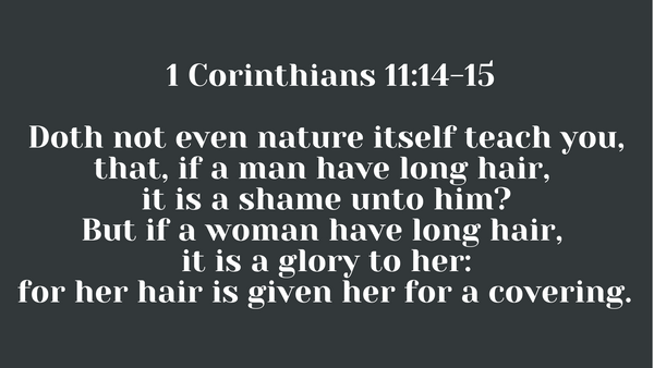 Is Long Hair on Men Biblical?
